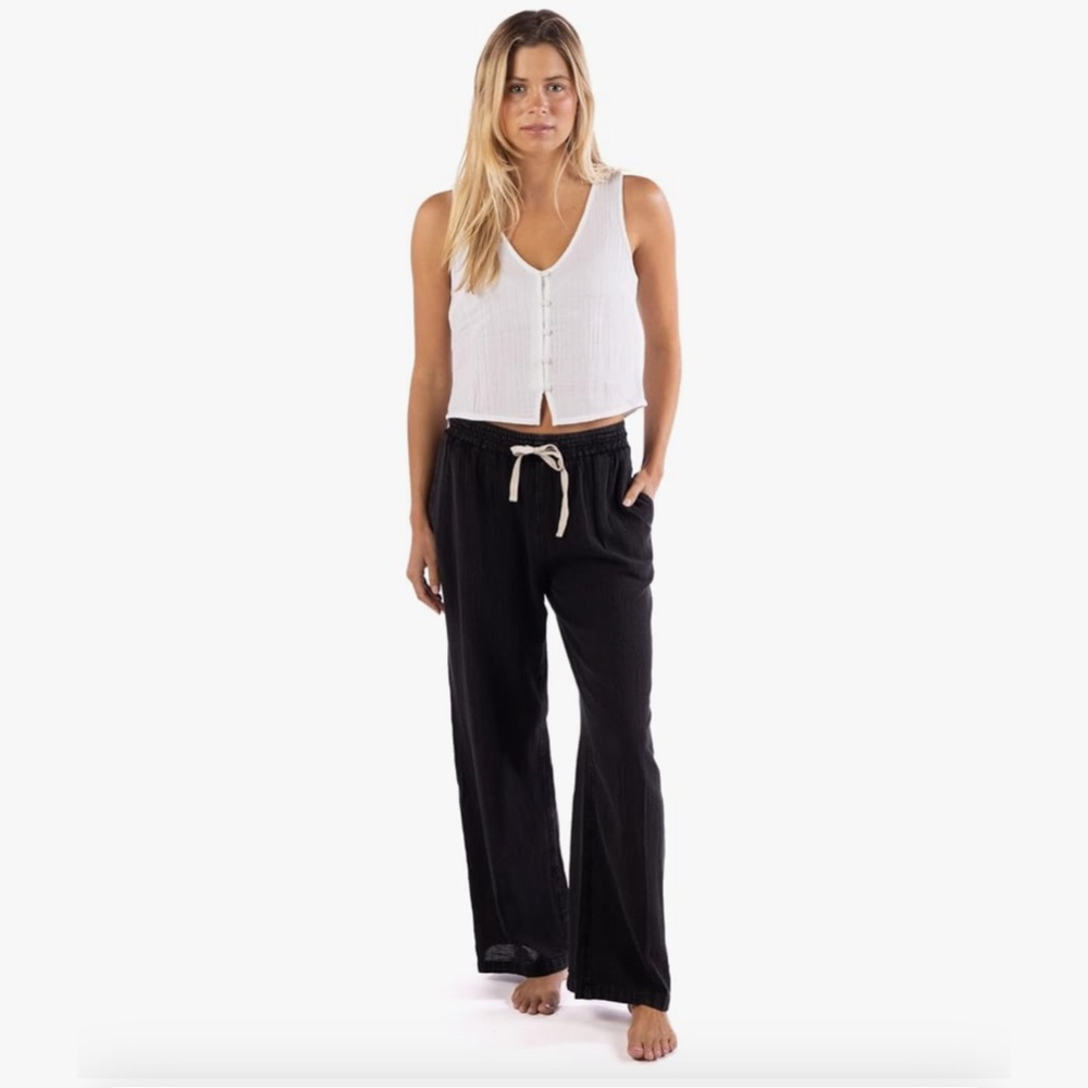 NWT Rip Curl Women's Cotton Crepe Poplin Pants XS